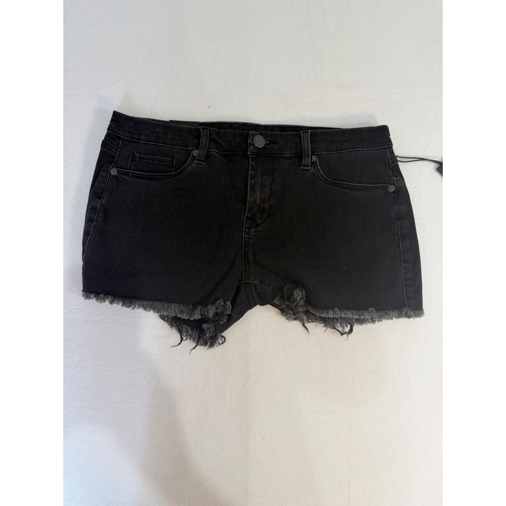 BlankNYC The Astor Shorts Women 28 Black Denim Cut Off Frayed Hem Festival Boho